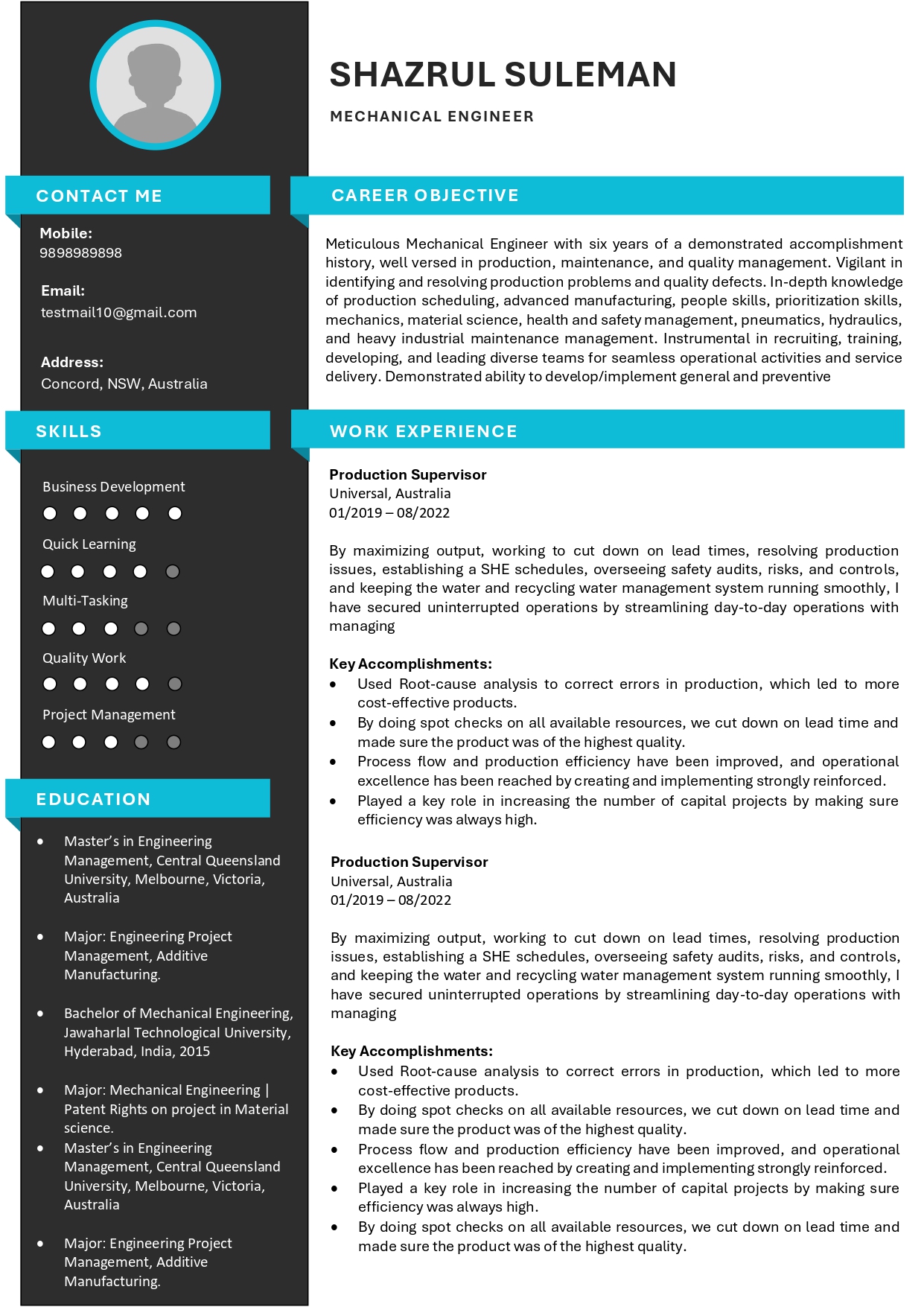 Resume Template