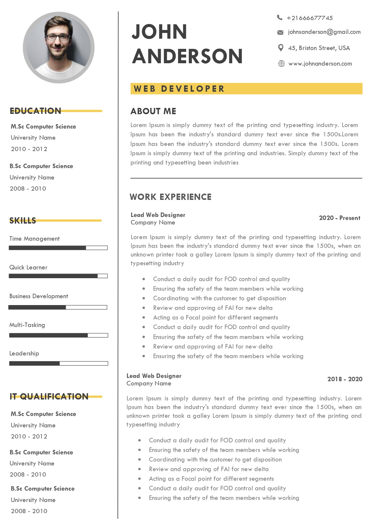 Resume Template