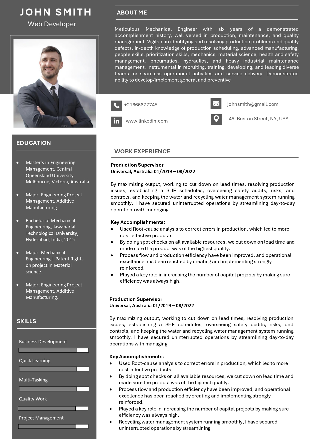 Resume Template